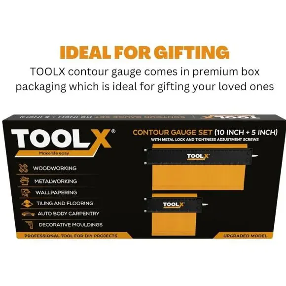 Contour Gauge Tool (5+10 Inch Lock)- Birthday Day Gifts for Men 2025, - Picture 7 of 7